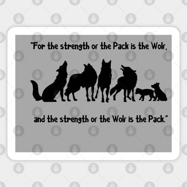 The Jungle Book Quote Sticker by Slightly Unhinged